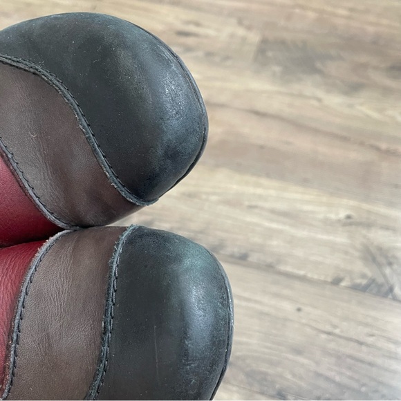 REMONTE Dorndorf Black Red Gray Leather Bow Back Ankle Boots - Picture 10 of 10